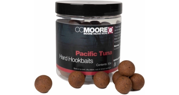 CC MOORE - Tvrdené boilie Pacific Tuna Hard Hookbaits 24 mm 15 ks