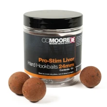 CC MOORE - Tvrdené boilies Pro-Stim Liver Hard Hookbaits 24 mm 15 ks