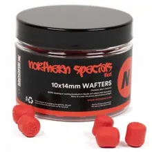 CC MOORE - Vyvážené boilies NS1 Dumbell Wafters Red 10x14 mm 65 ks