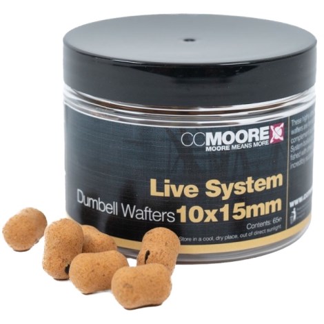 CC MOORE - Vyvážené Live System XXX Dumbell Wafters 10x15 mm 65 ks