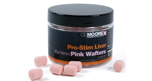 CC MOORE - Vyvážené Pro-Stim Liver Pink Dumbell Wafters 10x14 mm 65 ks