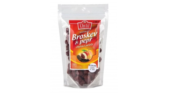 CHYTIL - Chytacie pelety 14 mm 250 g Broskyňa Korenie