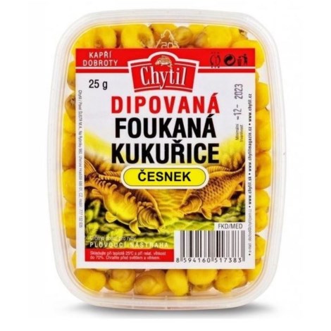 CHYTIL - Dipovaná fúkaná kukurica 25 g Cesnak