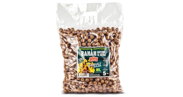 CHYTIL - Kŕmne boilies 20 mm 5 kg Banán Butyric & Pečeň