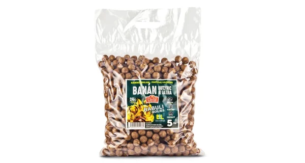 CHYTIL - Kŕmne boilies 24 mm 5 kg Banán Butyric & Pečeň