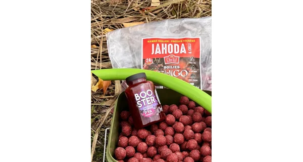 CHYTIL - Kŕmne boilies 24 mm 5 kg Jahoda & Chilli