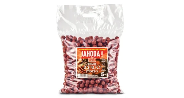 CHYTIL - Kŕmne boilies 24 mm 5 kg Jahoda & Chilli