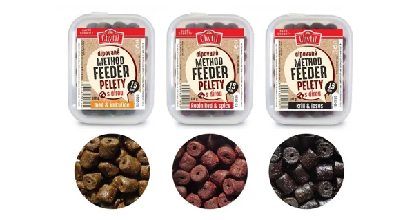 CHYTIL - Method Feeder Pelety 15 mm 130 g Krill - Losos