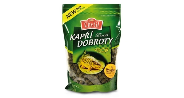 CHYTIL - Pelety s dierou 20 mm 1 kg Halibut