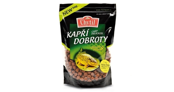 CHYTIL - Pelety s dierou 20 mm 1 kg Red Fish