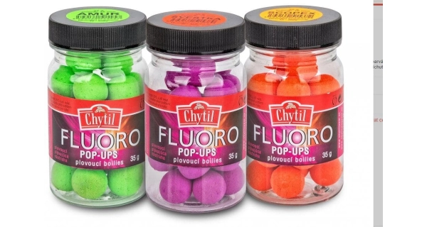 CHYTIL - Plávajúce boilie Fluoro Pop Up 35 g 15 mm Chiméra Red Olieheň Korenie