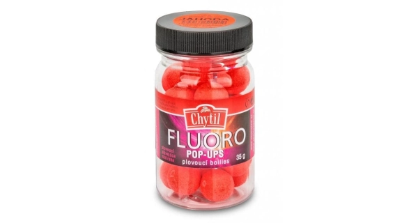 CHYTIL - Plávajúce boilie Fluoro Pop Up 35 g 15 mm Jahoda