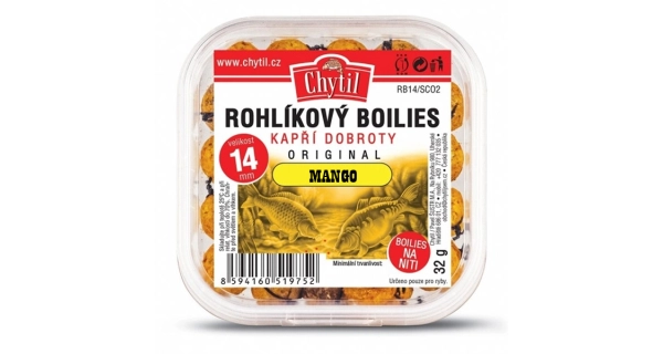 CHYTIL - Rožkový boilies 14 mm 32 g Mango