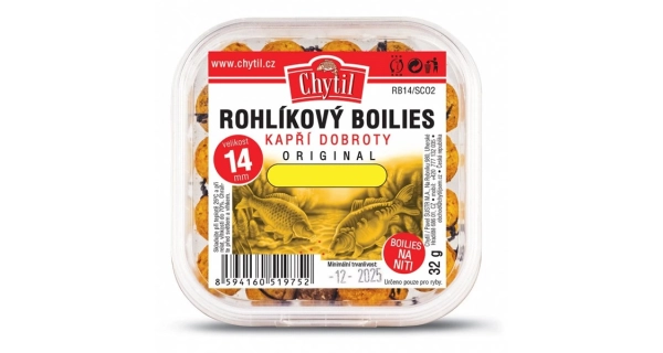 CHYTIL - Rožkový boilies 14 mm 32 g Med