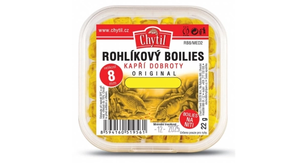 CHYTIL - Rožkový boilies 8 mm 22 g Natur