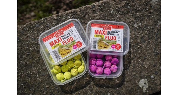 CHYTIL - Rožkový boilies Maxi Fluo 20 mm 65 g Scopex