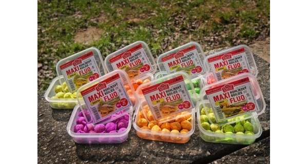 CHYTIL - Rožkový boilies Maxi Fluo 20 mm 65 g Vanilka