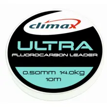 CLIMAX - Fluorokarbónový nadväzec Ultra Fluorocarbon Leader 10 m 0,40 mm 10 kg + 20 ks krimpovacích trubičiek