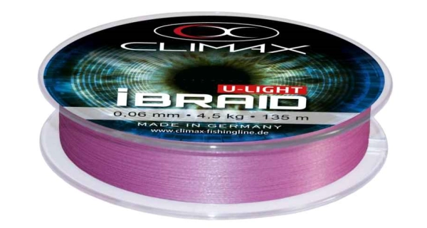 CLIMAX - Pletená šnúra iBraid U-Light Fluo 135 m 0,1 mm 7,5 kg fialová