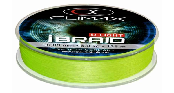 CLIMAX - Pletená šnúra iBraid U-Light Neon 135 m 0,04 mm 3 kg zelená