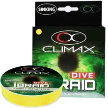 CLIMAX - Potápavá šnúra iBraid DIVE 0,12 mm 5 kg 135 m Žltá
