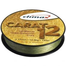 CLIMAX - Prívlačová šnúra Carat 12 oliva 135 m 135 m 0,20 mm / 18,1 kg