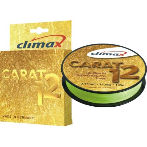 CLIMAX - Prívlačová šnúra Carat 12 žltá 135 m 135 m 0,13 mm / 9,5 kg