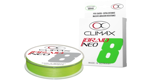 CLIMAX - Prívlačová šnúra iBraid Neo Fluo Chartreuse 0,08 mm 6 kg 135 m