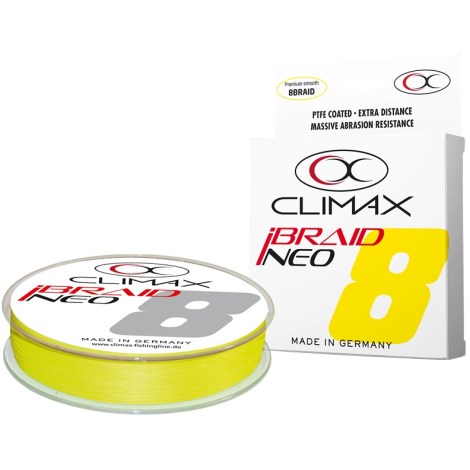 CLIMAX - Prívlačová šnúra iBraid Neo Fluo Yellow 0,06 mm 3,2 kg 135 m