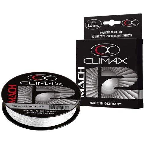 CLIMAX - Prívlačová šnúra Mach 12 White 0,13 mm 7,1 kg 135 m