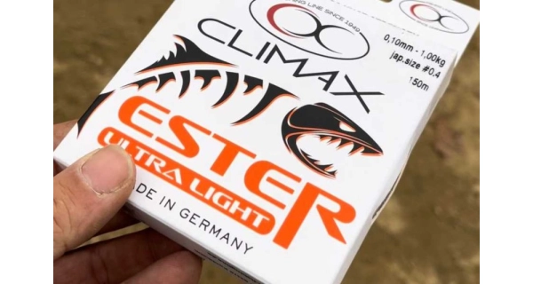 CLIMAX - Prívlačový silón Ester Japan Ultra Light Transparent 0,10 mm 1 kg 150 m