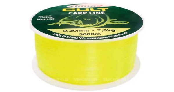 CLIMAX - Silon Cult Carp Line Fluo Žltá 0,28 mm 6,8 kg 600 m