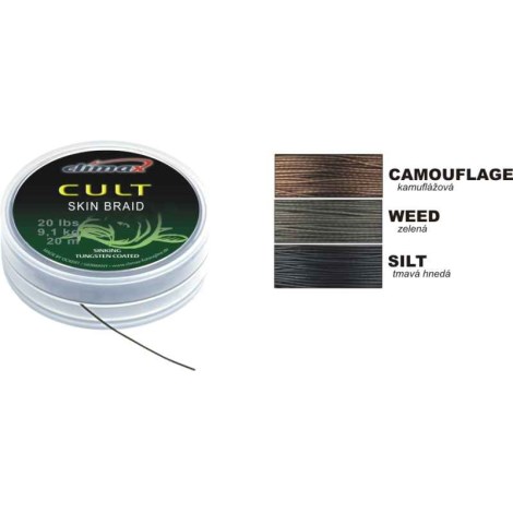 CLIMAX - Šnúra Cult Skin Braid Camou Brown 20 lbs 15 m