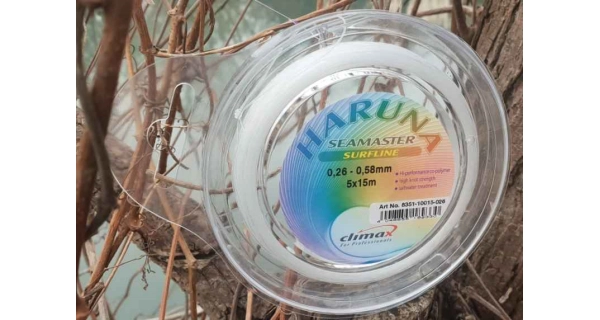 CLIMAX - Ujímaný silón Haruna Surf 0,33 mm-0,58 mm 5 x 15 m