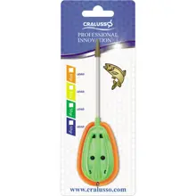 CRALUSSO - Krmítko+ plniaca forma Fluo Rocket Method zelený 50 g
