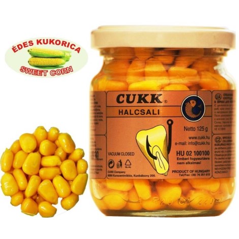 CUKK - Kukurica bez nálevu Žltá Sladká kukurica 125 g