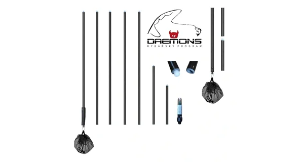 DAEMONS - Sklopná tyčová bójka 05 R2 s LED diódou a sieťkou