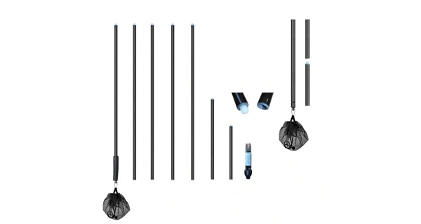 DAEMONS - Sklopná tyčová bójka 05 R2 s LED diódou a sieťkou