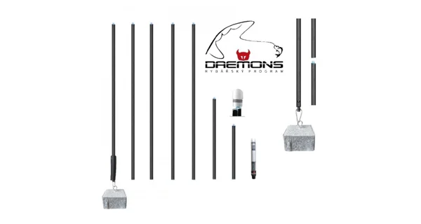 DAEMONS - Sklopná tyčová bójka 05 s R LED diódou