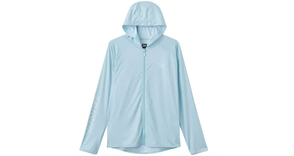 DAIWA - Funkčné Tričko Hoodie Rash Guard Full Zip Iceblue UPF40 veľ. XL