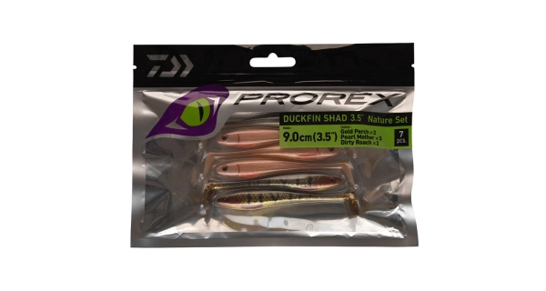 DAIWA - Gumová nástraha Prorex DuckFin Nature Mix 6 cm 9 ks