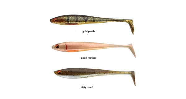 DAIWA - Gumová nástraha Prorex DuckFin Nature Mix 9 cm 7 ks