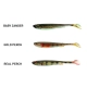 DAIWA - Gumová nástraha Prorex Slim Shady Live Color Set Mix Color 13,5 cm 56 g 4 ks