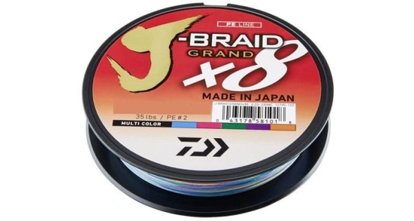 DAIWA - Pletená šnúra J-Braid Grand X8 Multi Color 0,20 mm 150 m