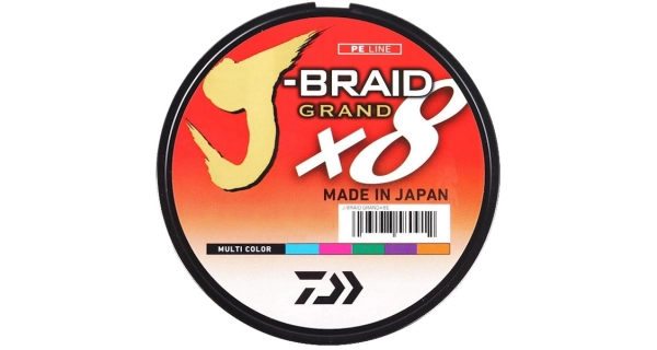 DAIWA - Pletená šnúra J-Braid Grand X8 Multi Color 0,20 mm 150 m