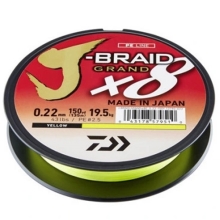 DAIWA - Pletená šnúra J-Braid Grand X8E Chartreuse 0,06 mm 5 kg 135 m