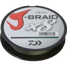 DAIWA - Pletená šnúra J-Braid X8 0,16 mm - 150 m d. green