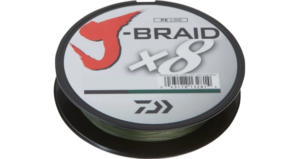DAIWA - Pletená šnúra J-Braid X8 0,22 mm - 150 m d. green