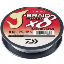 DAIWA - Pletená šnúra J-Braid X8 Svetlosivá 0,06 mm 5 kg 135 m