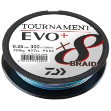 DAIWA - Pletená šnúra Tournament X8 Braid Evo + Multi-Color 0,20 mm 18 kg 300 m